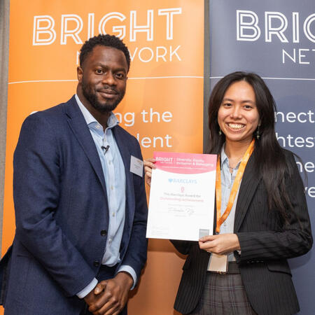Winning Barclays' Outstanding Achievement Award